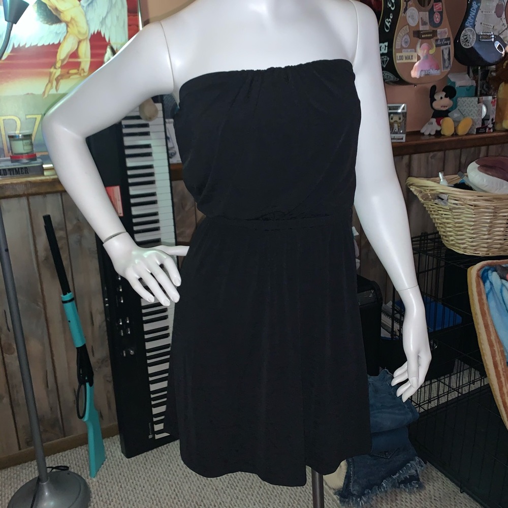 Black mini dress
